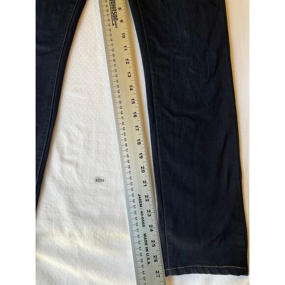 Paige Women Skyline Skinny Jeans size 28 Dark Blue Mid Rise Stretch Boot Cut - Picture 4 of 11